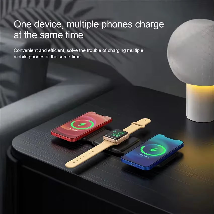 3 in 1 Wireless Charger Stand Foldable